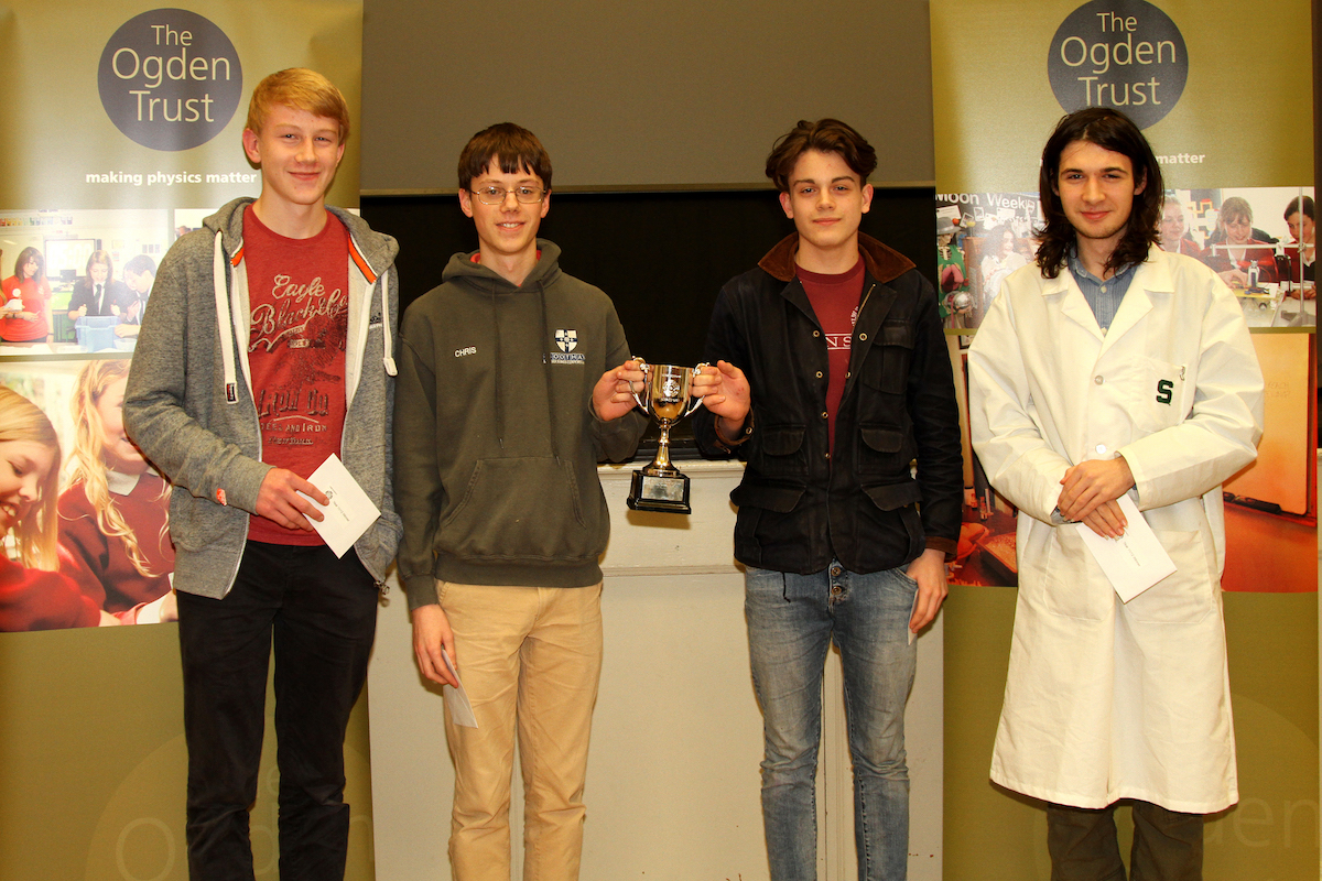 Bootham with their trophy copy